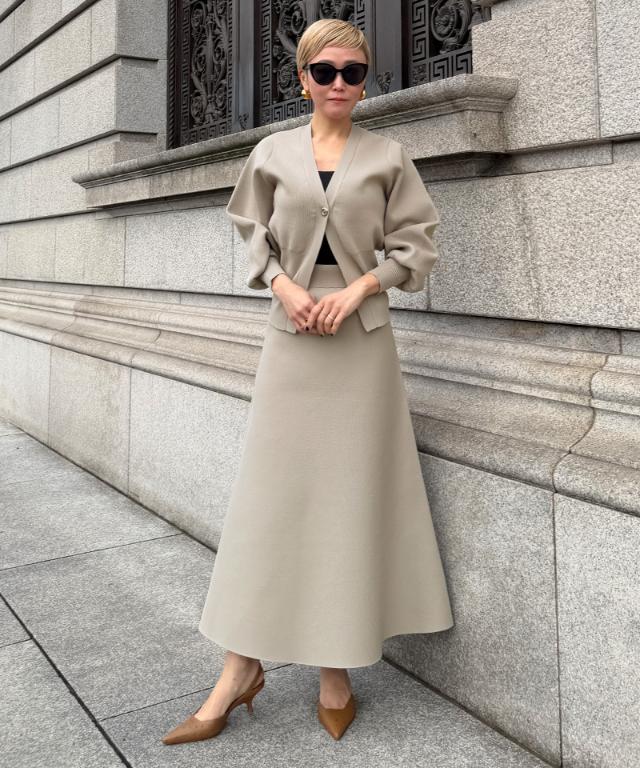 トップボタン立体カーディガン_gfa26ss-nt01