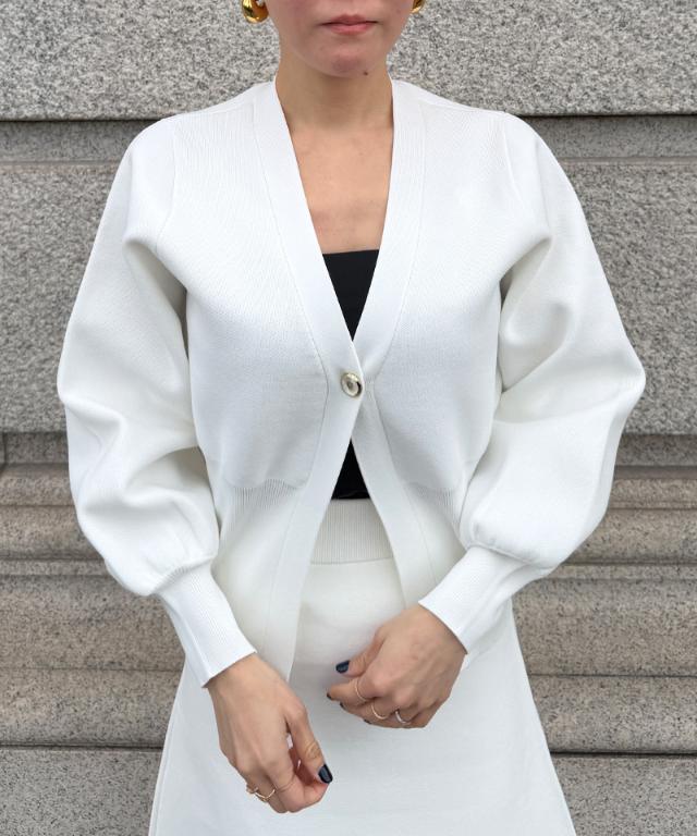 トップボタン立体カーディガン_gfa26ss-nt01