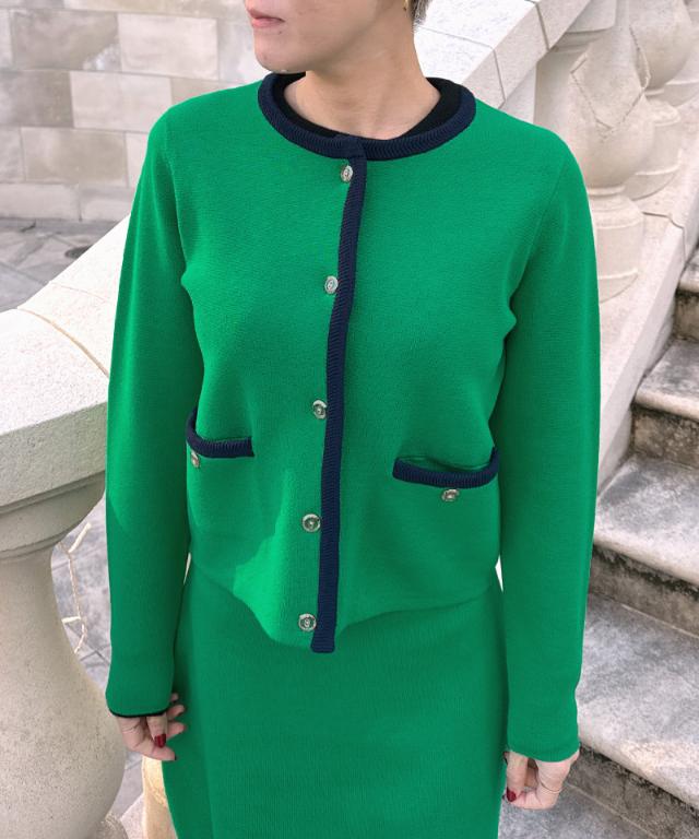 マリン風ニットジャケット_gfa26ss-nt05