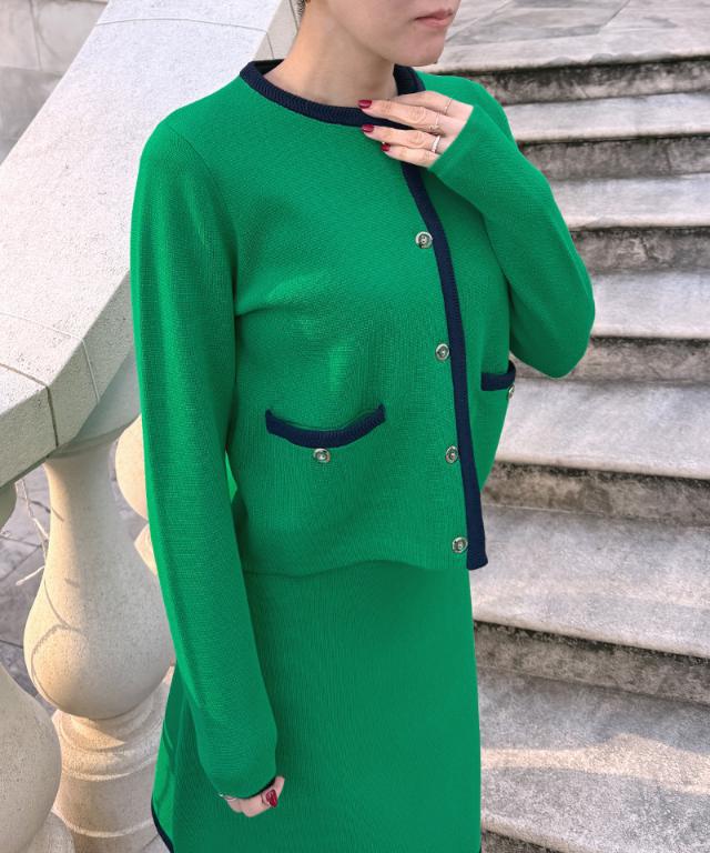 マリン風ニットジャケット_gfa26ss-nt05