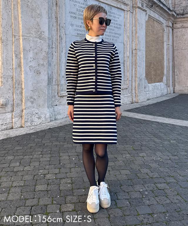 マリン風ニットジャケット_gfa26ss-nt05