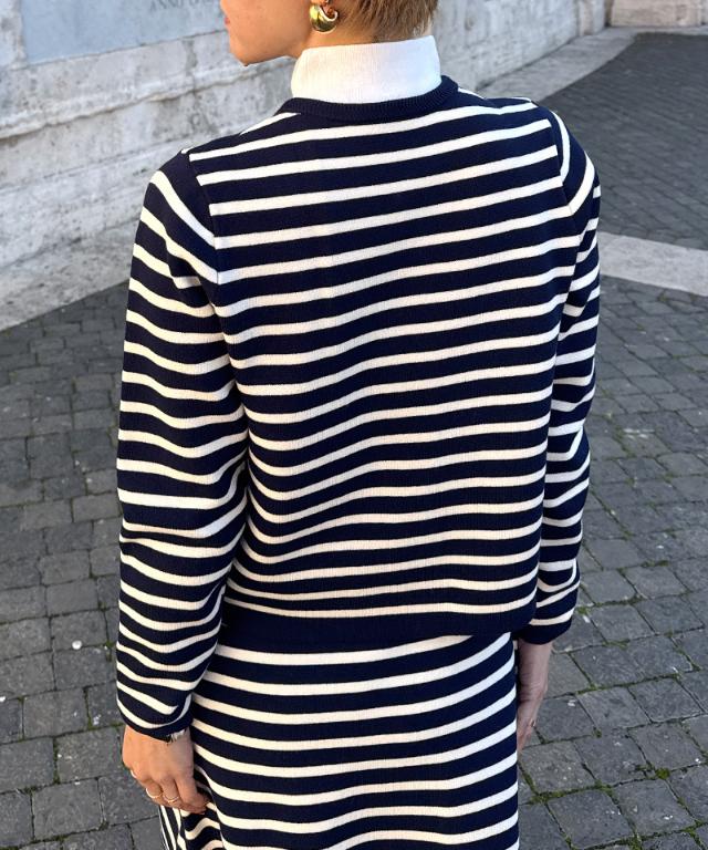 マリン風ニットジャケット_gfa26ss-nt05