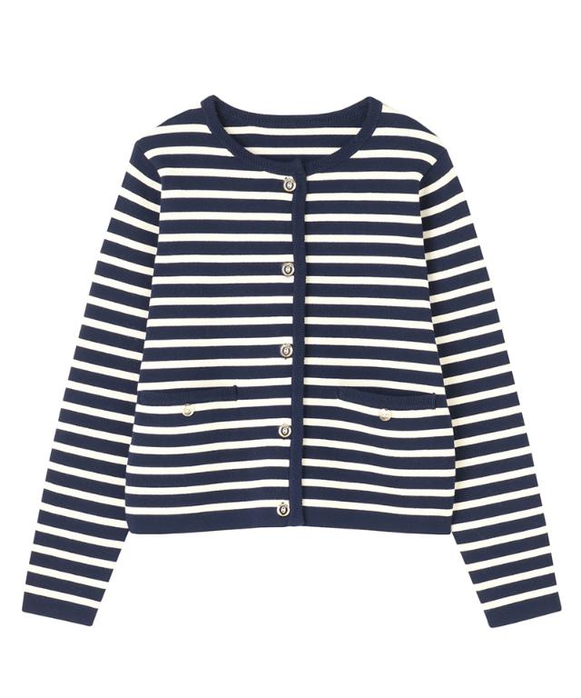 マリン風ニットジャケット_gfa26ss-nt05