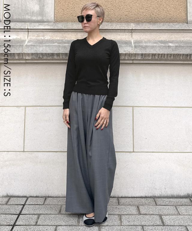 ミルキータッチVネック（シルクカシミヤ）_gfa26ss-nt10