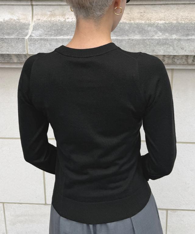 ミルキータッチVネック（シルクカシミヤ）_gfa26ss-nt10