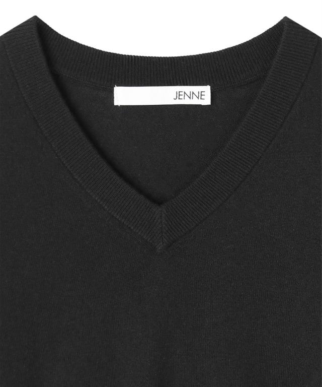ミルキータッチVネック（シルクカシミヤ）_gfa26ss-nt10