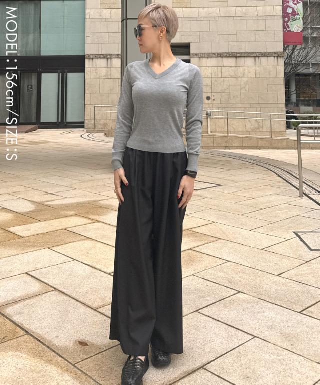 ミルキータッチVネック（シルクカシミヤ）_gfa26ss-nt10