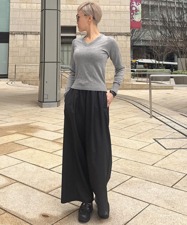 ミルキータッチVネック（シルクカシミヤ）_gfa26ss-nt10
