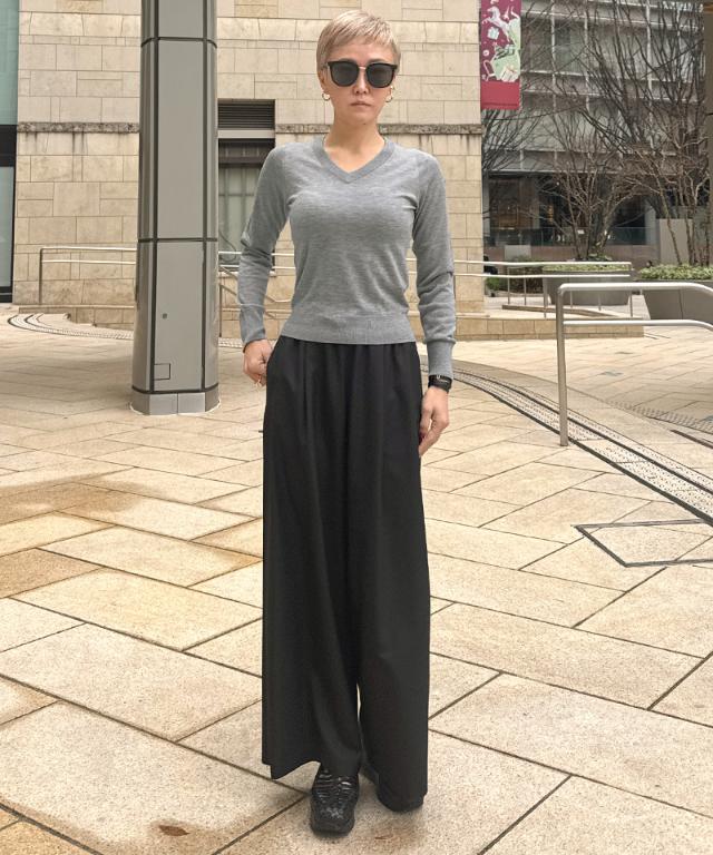 ミルキータッチVネック（シルクカシミヤ）_gfa26ss-nt10