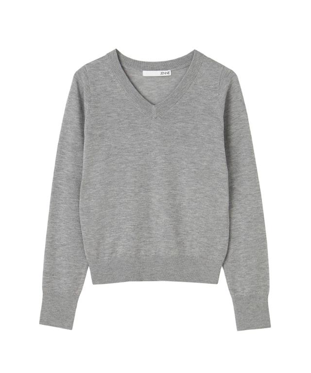 ミルキータッチVネック（シルクカシミヤ）_gfa26ss-nt10