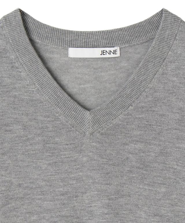 ミルキータッチVネック（シルクカシミヤ）_gfa26ss-nt10