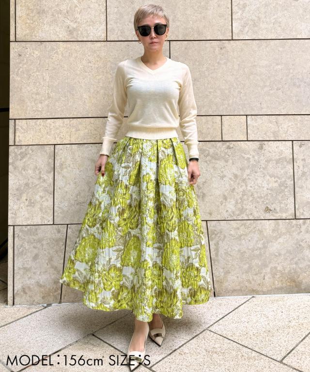 ミルキータッチVネック（シルクカシミヤ）_gfa26ss-nt10