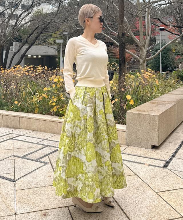 ミルキータッチVネック（シルクカシミヤ）_gfa26ss-nt10