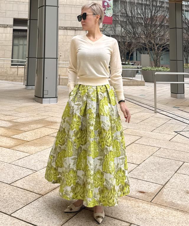 ミルキータッチVネック（シルクカシミヤ）_gfa26ss-nt10