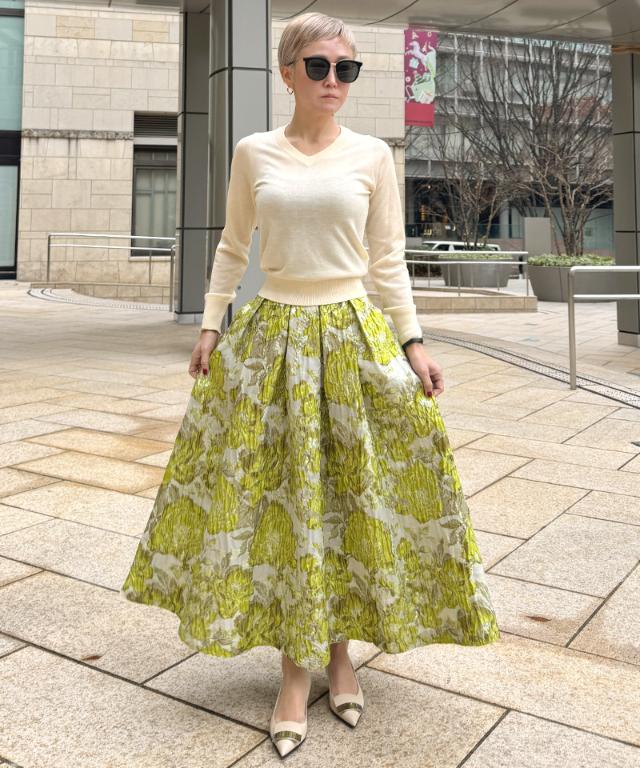 ミルキータッチVネック（シルクカシミヤ）_gfa26ss-nt10