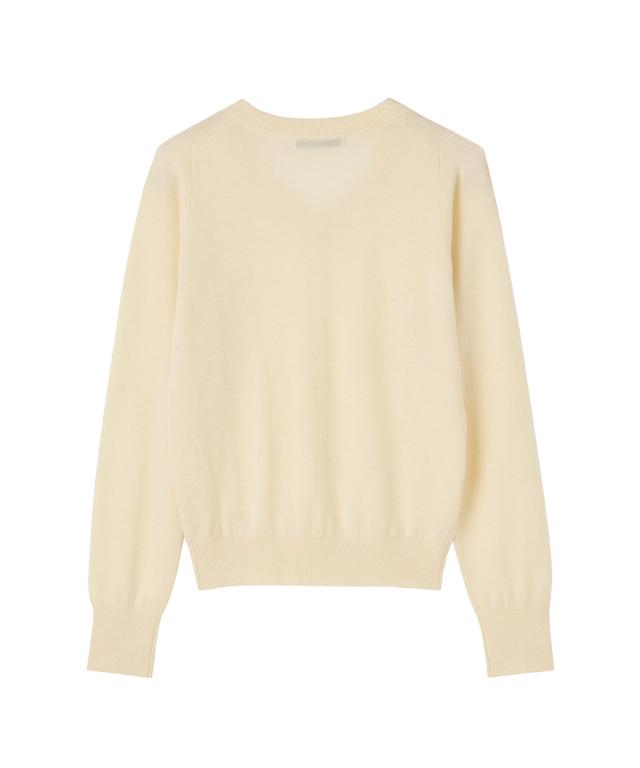 ミルキータッチVネック（シルクカシミヤ）_gfa26ss-nt10