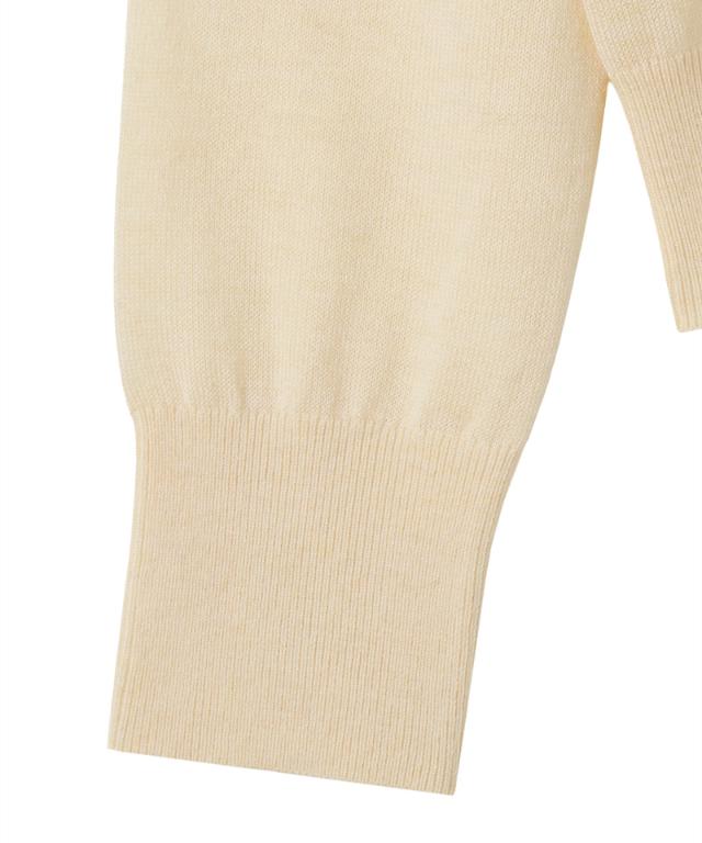 ミルキータッチVネック（シルクカシミヤ）_gfa26ss-nt10