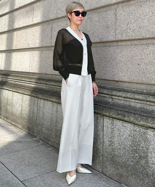 シアー配色サマーカーディガン_gfa26ss-nt11