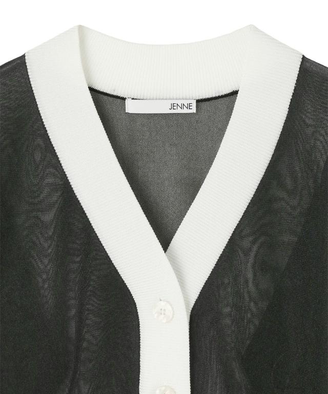 シアー配色サマーカーディガン_gfa26ss-nt11