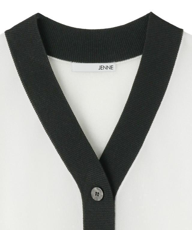 シアー配色サマーカーディガン_gfa26ss-nt11