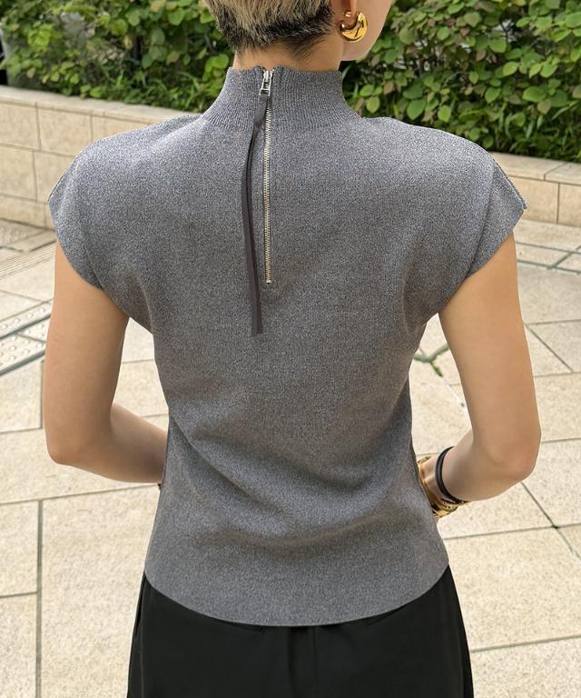 ニットスタンドカラーノースリーブ_gfa26ss-nt17