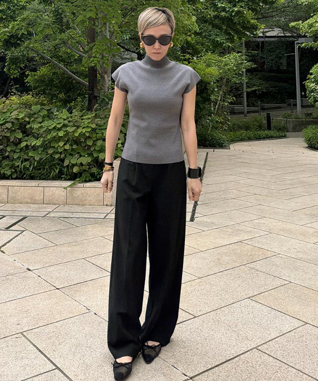 ニットスタンドカラーノースリーブ_gfa26ss-nt17
