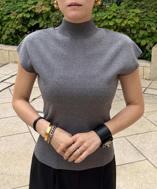 ニットスタンドカラーノースリーブ_gfa26ss-nt17