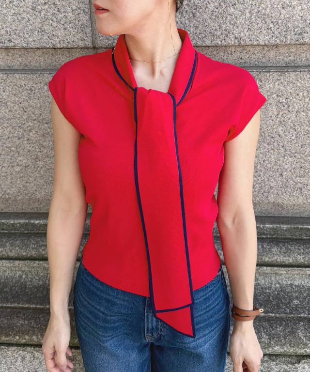 リボンニットトップス_gfa26ss-nt18