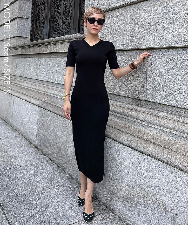 ニットタイトワンピース_gfa26ss-nt20