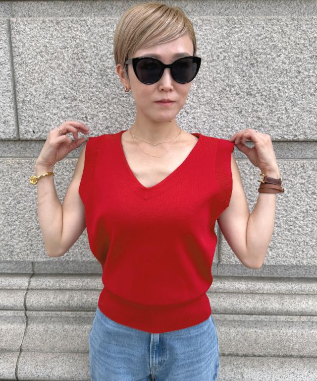マチ付きサマーニットトップス_gfa26ss-nt21