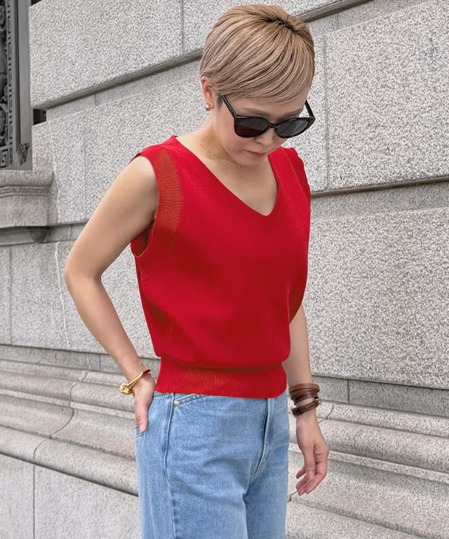 マチ付きサマーニットトップス_gfa26ss-nt21