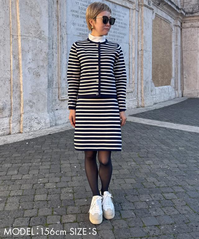 マリン風ニットスカート_gfa26ss-sk06