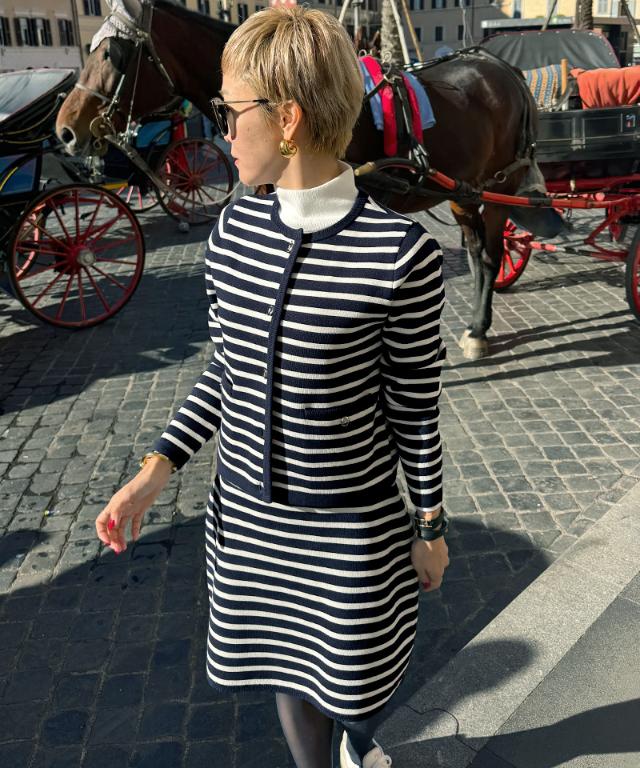 マリン風ニットスカート_gfa26ss-sk06