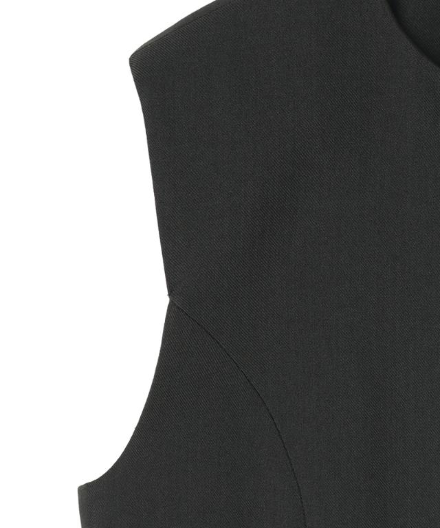 ステッチ配色ジレ_han26ss-jk04