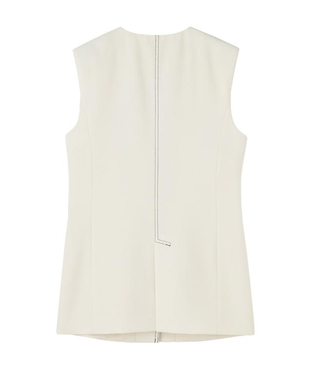 ステッチ配色ジレ_han26ss-jk04