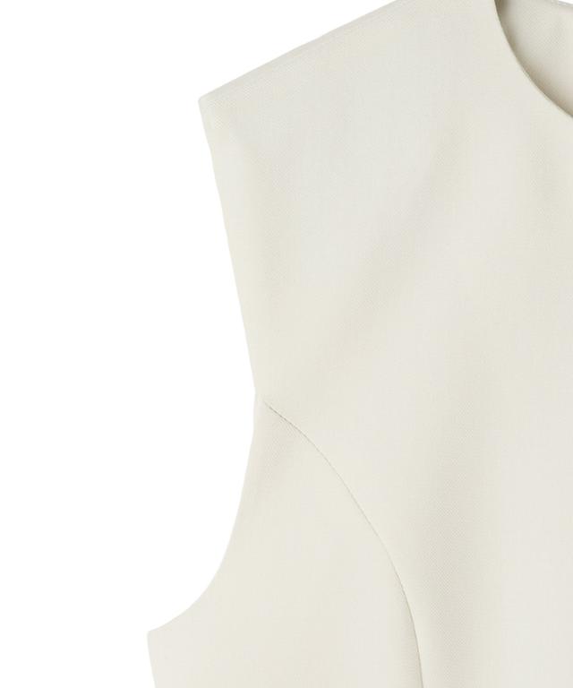 ステッチ配色ジレ_han26ss-jk04