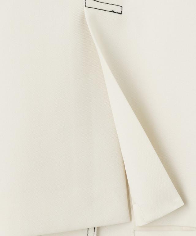ステッチ配色ジレ_han26ss-jk04