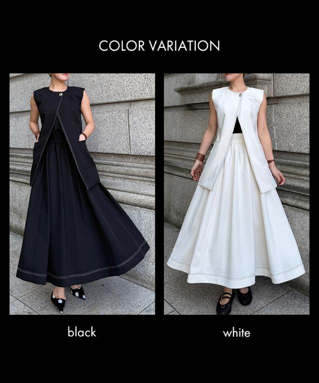 ステッチチュールインスカート_han26ss-sk05