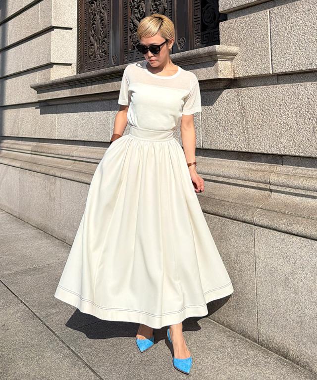 ステッチチュールインスカート_han26ss-sk05