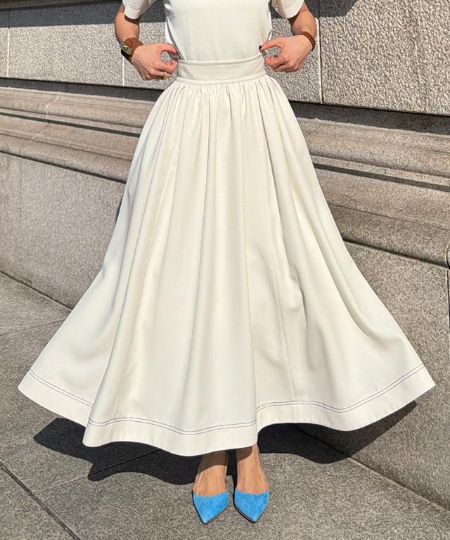 ステッチチュールインスカート_han26ss-sk05