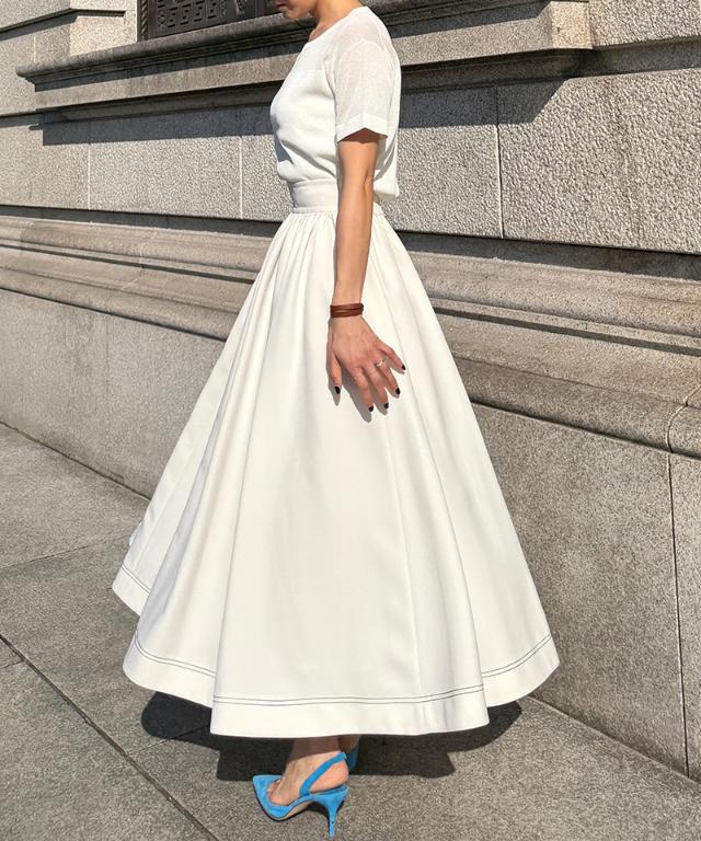 ステッチチュールインスカート_han26ss-sk05