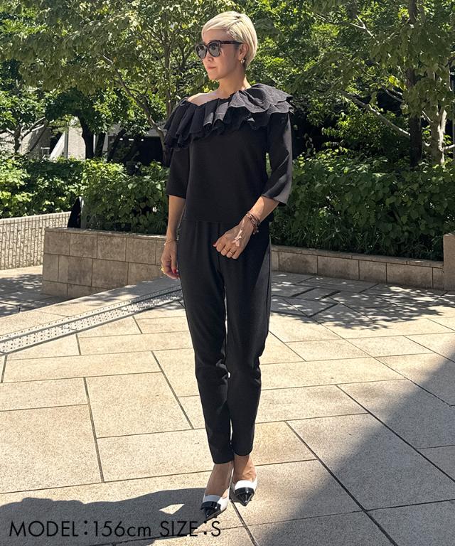 フリルアシンメトリーレースブラウス｜JENNE(ジェンヌ)公式通販：パリ