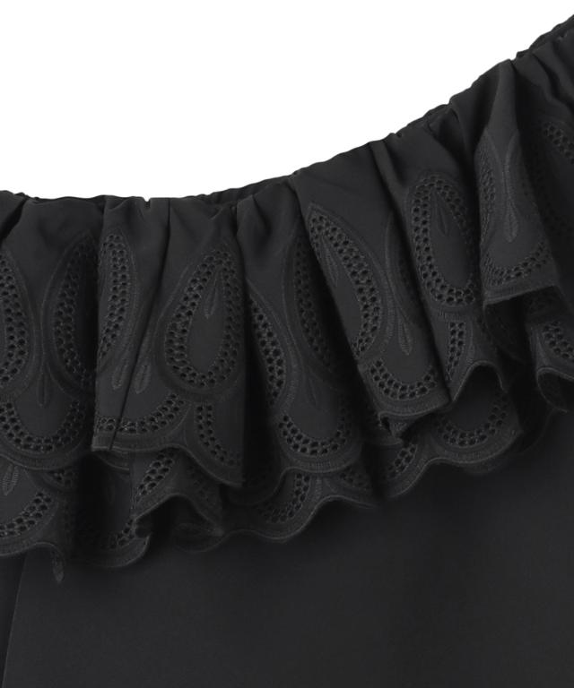 フリルアシンメトリーレースブラウス_iwa25aw-bl11