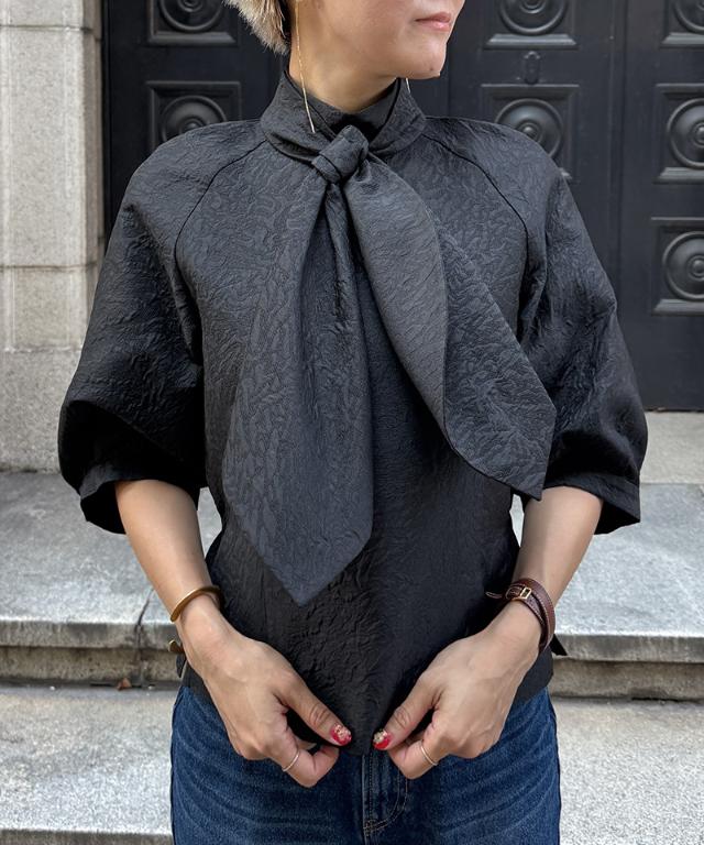 リボン風ジャガードトップス_iwa25aw-bl19