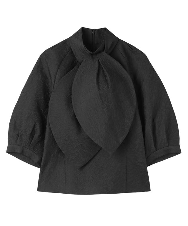 リボン風ジャガードトップス_iwa25aw-bl19