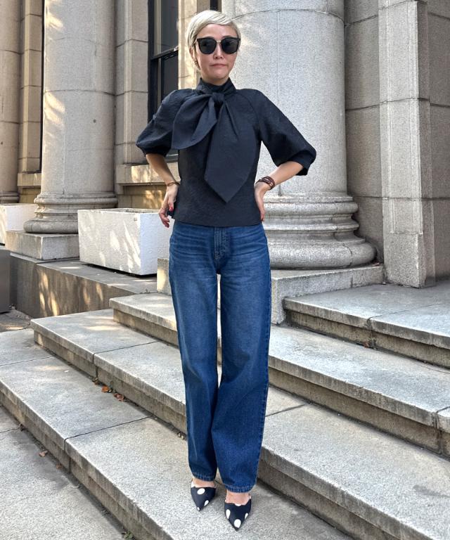 リボン風ジャガードトップス_iwa25aw-bl19