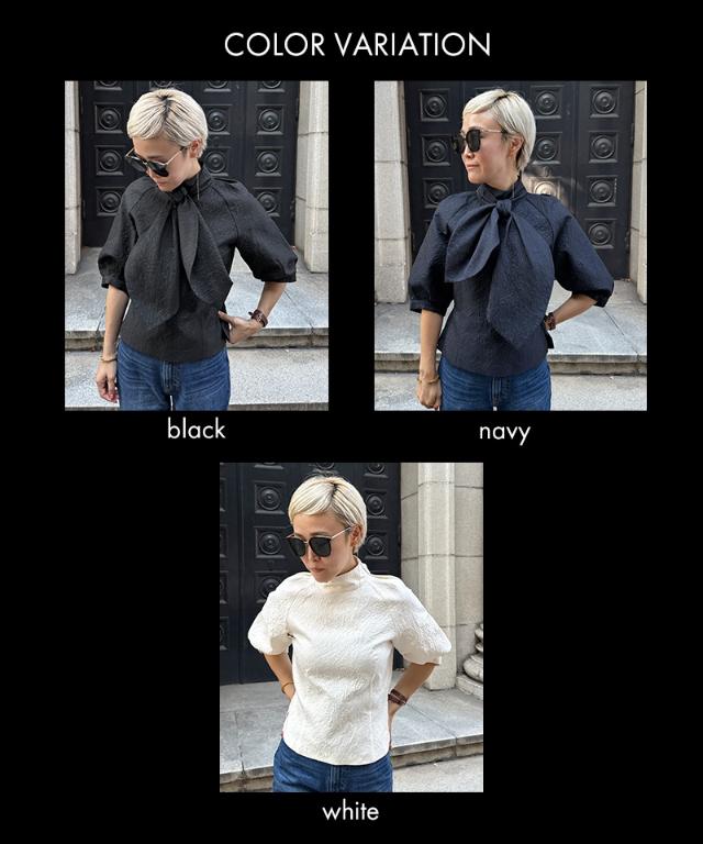 リボン風ジャガードトップス_iwa25aw-bl19