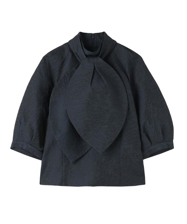 リボン風ジャガードトップス_iwa25aw-bl19