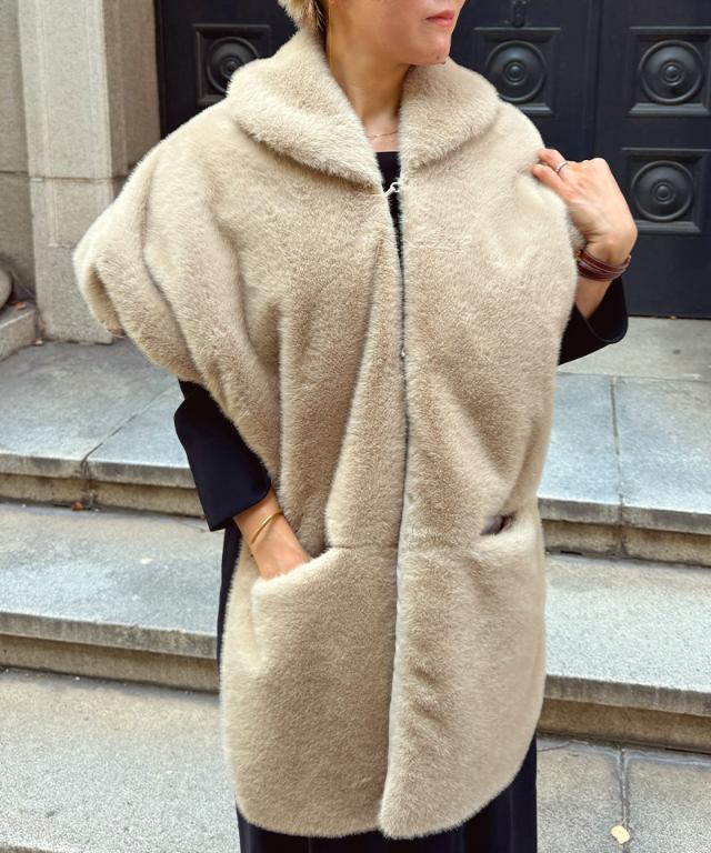 リッチボリュームファーポンチョ_iwa25aw-co12