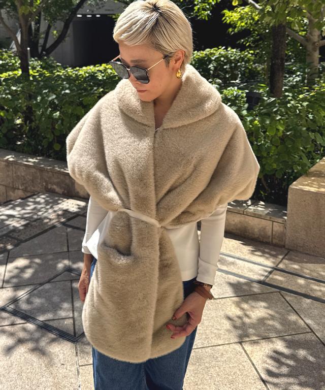 リッチボリュームファーポンチョ_iwa25aw-co12